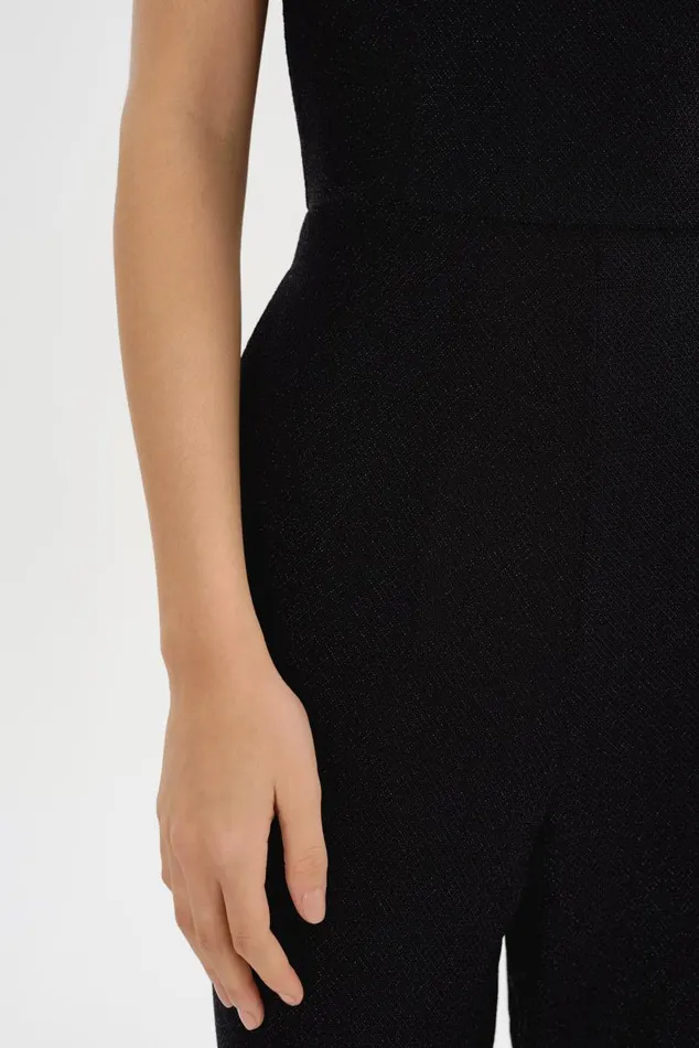 Women ELORA Lurex Knit Jumpsuit Black LAMARQUE Dresses