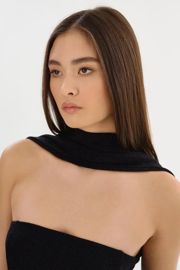 Women ELORA Lurex Knit Jumpsuit Black LAMARQUE Dresses