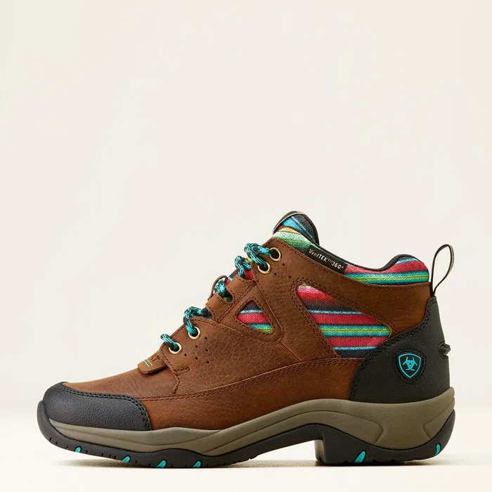 Women English Riding Boots Ariat Terrain VentTEK 360 Boot Arizona Brownturquoise Serape Women English Riding Boots Ariat Terrain VentTEK 360 Boot Arizona Brownturquoise Serape