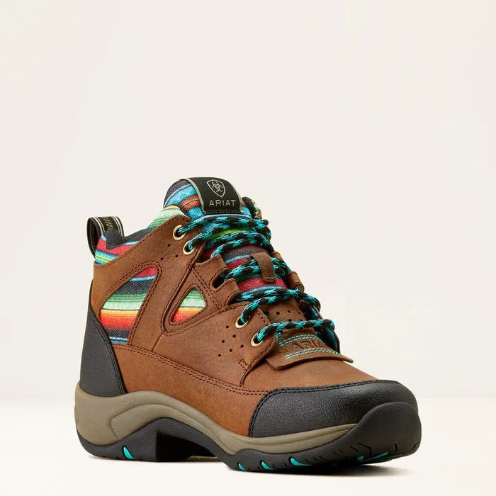 Women English Riding Boots Ariat Terrain VentTEK 360 Boot Arizona Brownturquoise Serape Women English Riding Boots Ariat Terrain VentTEK 360 Boot Arizona Brownturquoise Serape