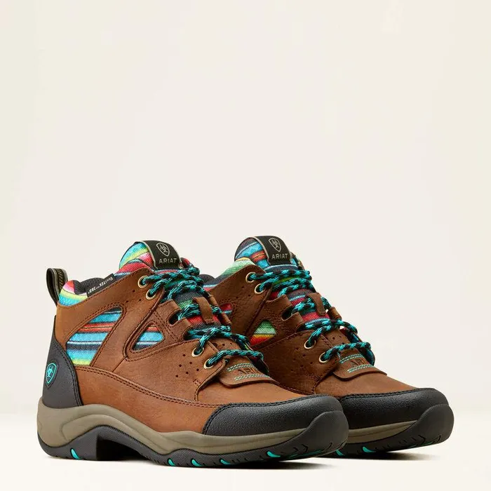 Women English Riding Boots Ariat Terrain VentTEK 360 Boot Arizona Brownturquoise Serape Women English Riding Boots Ariat Terrain VentTEK 360 Boot Arizona Brownturquoise Serape