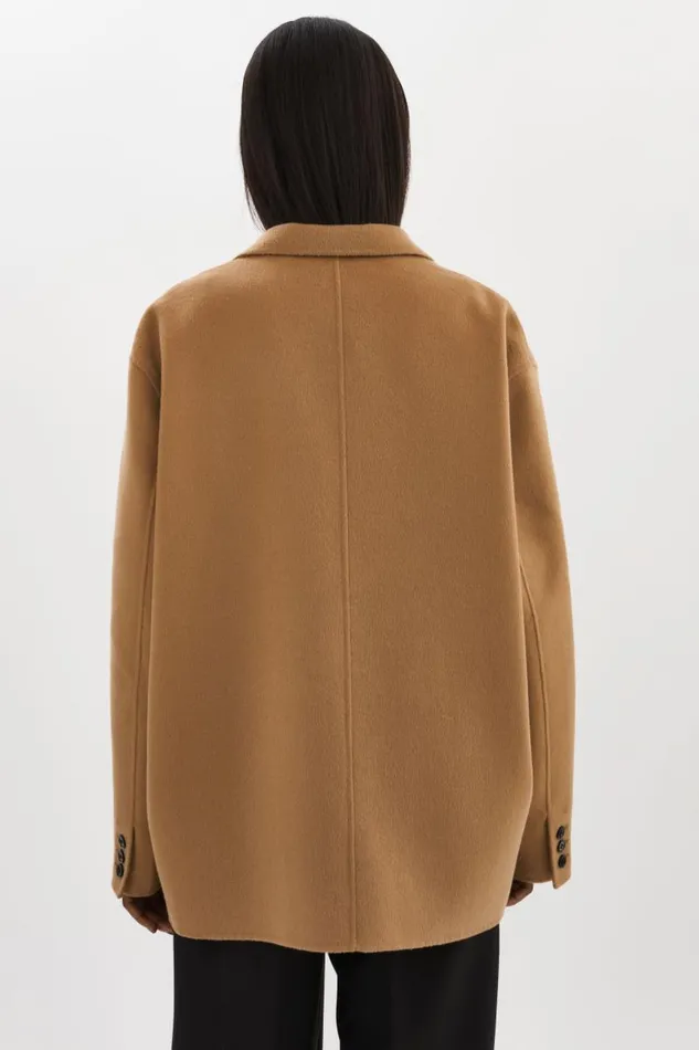 Women ENNIS Oversized Wool Blazer Camel LAMARQUE Blazers