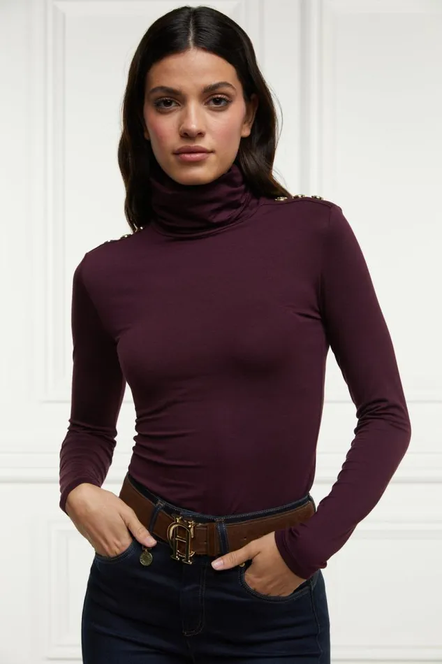 Women Essential Roll Neck Burgundy Holland Cooper Knitwear Women Essential Roll Neck Burgundy Holland Cooper Knitwear