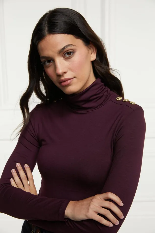 Women Essential Roll Neck Burgundy Holland Cooper Knitwear Women Essential Roll Neck Burgundy Holland Cooper Knitwear