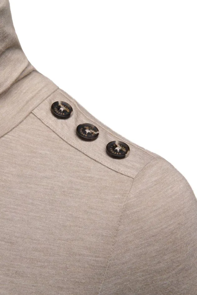 Women Essential Roll Neck Oatmeal Holland Cooper Tops Women Essential Roll Neck Oatmeal Holland Cooper Tops