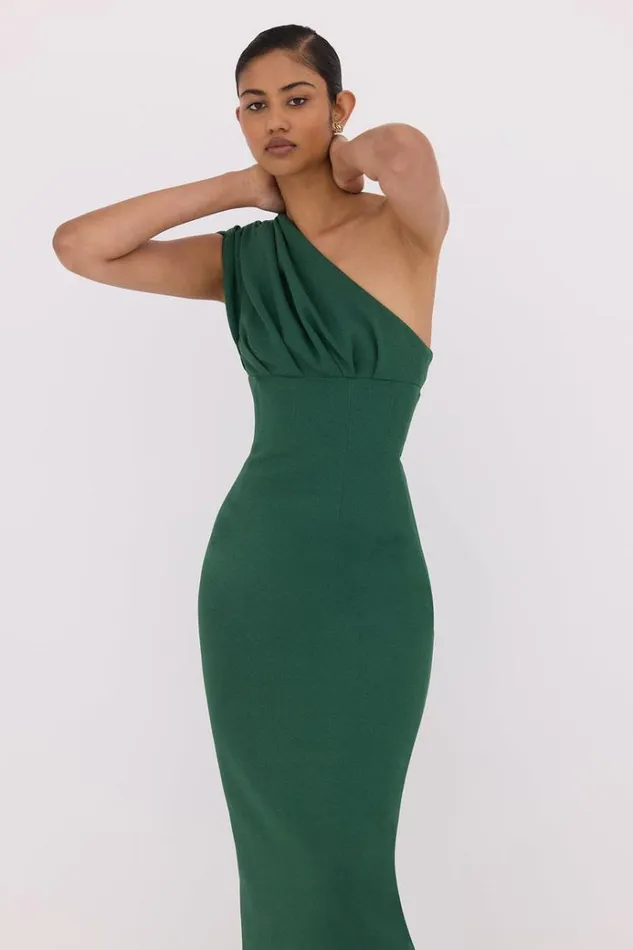 Women Evening Dresses Rachel Gilbert Winnie Gown Pine Needle