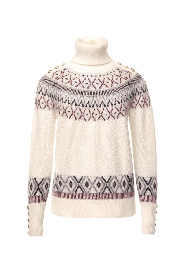 Women Fairisle Knit Cream Holland Cooper Knitwear Women Fairisle Knit Cream Holland Cooper Knitwear