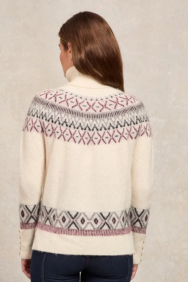 Women Fairisle Knit Cream Holland Cooper Knitwear Women Fairisle Knit Cream Holland Cooper Knitwear