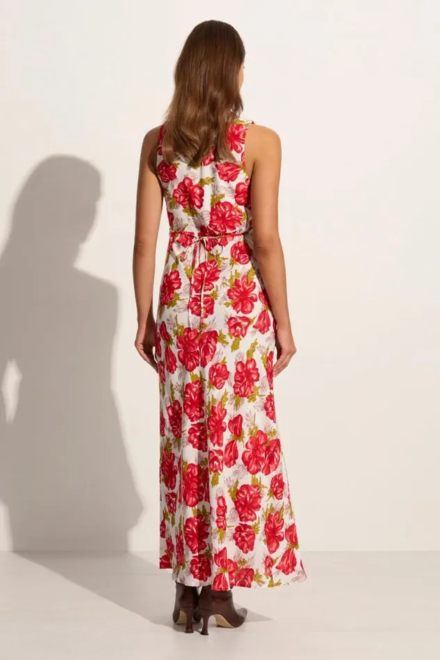 Women Faithfull The Brand Dresses Acacia Maxi Dress Isadora Floral Red