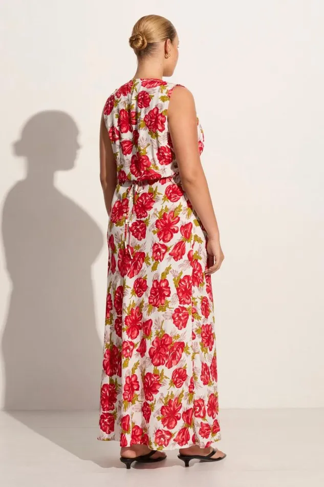 Women Faithfull The Brand Dresses Acacia Maxi Dress Isadora Floral Red