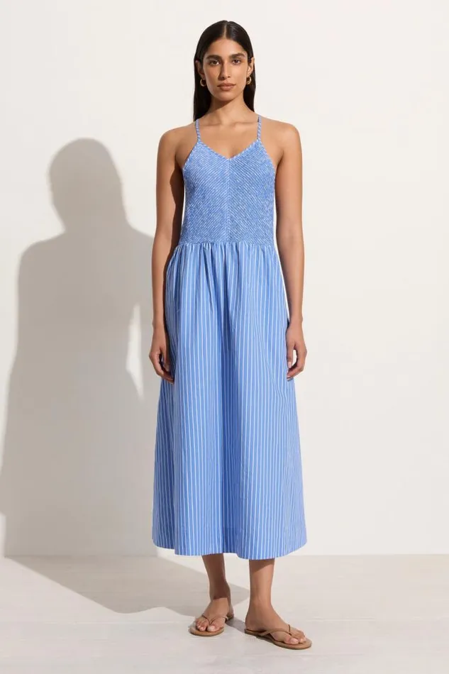 Women Faithfull The Brand Dresses Camera Midi Dress Baratti Stripe