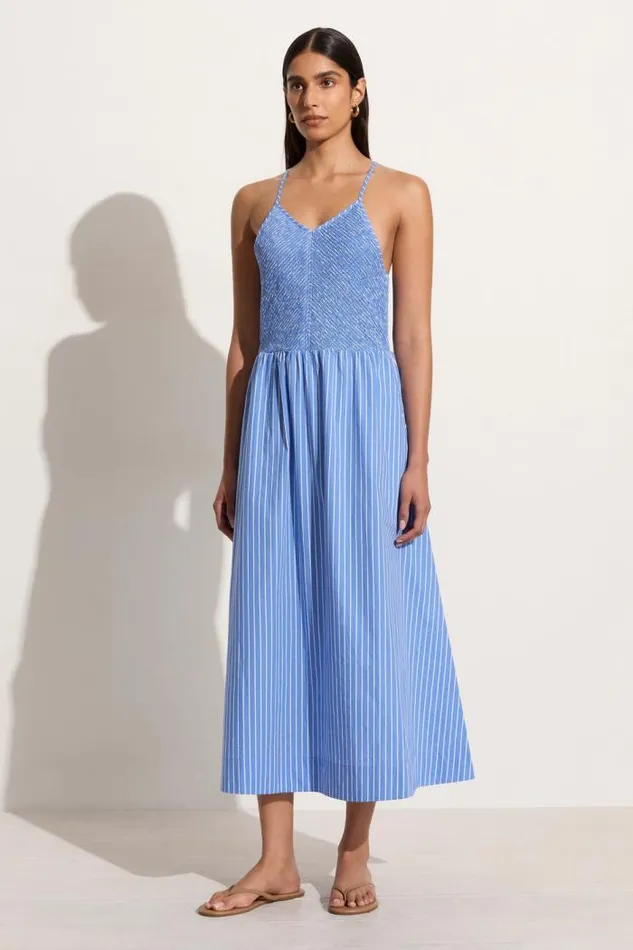 Women Faithfull The Brand Dresses Camera Midi Dress Baratti Stripe