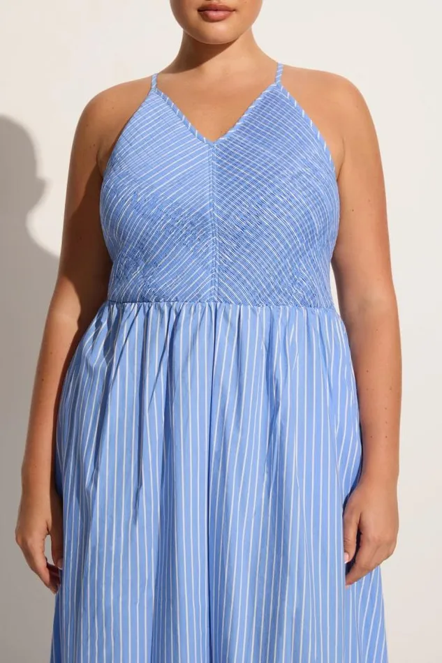 Women Faithfull The Brand Dresses Camera Midi Dress Baratti Stripe