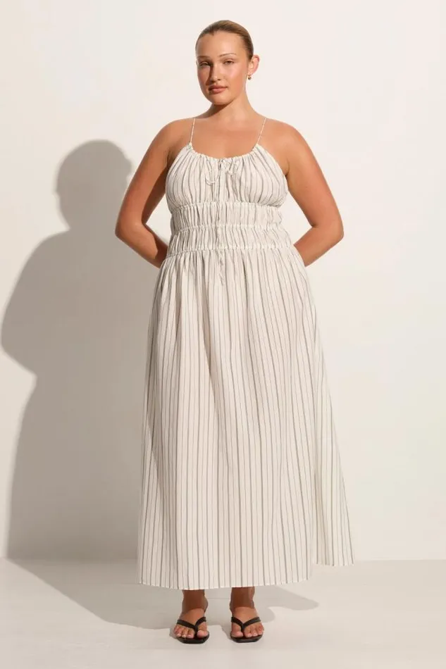 Women Faithfull The Brand Dresses Carinna Midi Dress Trieste Stripe