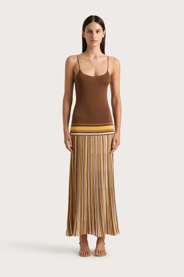 Women Faithfull The Brand Dresses Citara Maxi Dress Cocoa