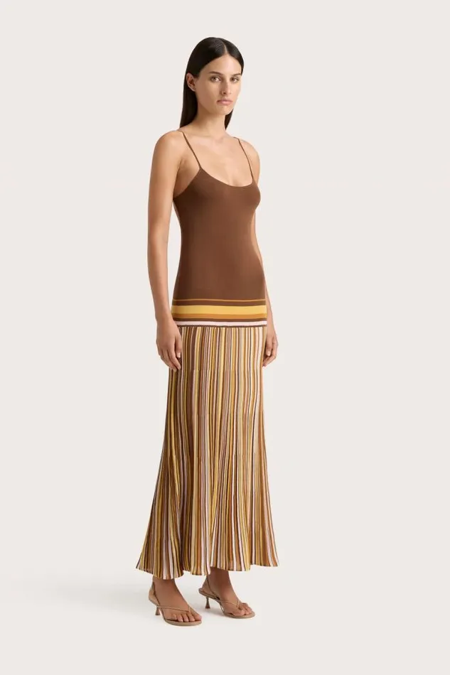 Women Faithfull The Brand Dresses Citara Maxi Dress Cocoa