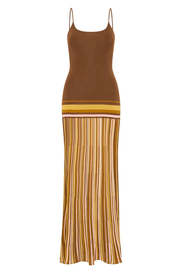 Women Faithfull The Brand Dresses Citara Maxi Dress Cocoa