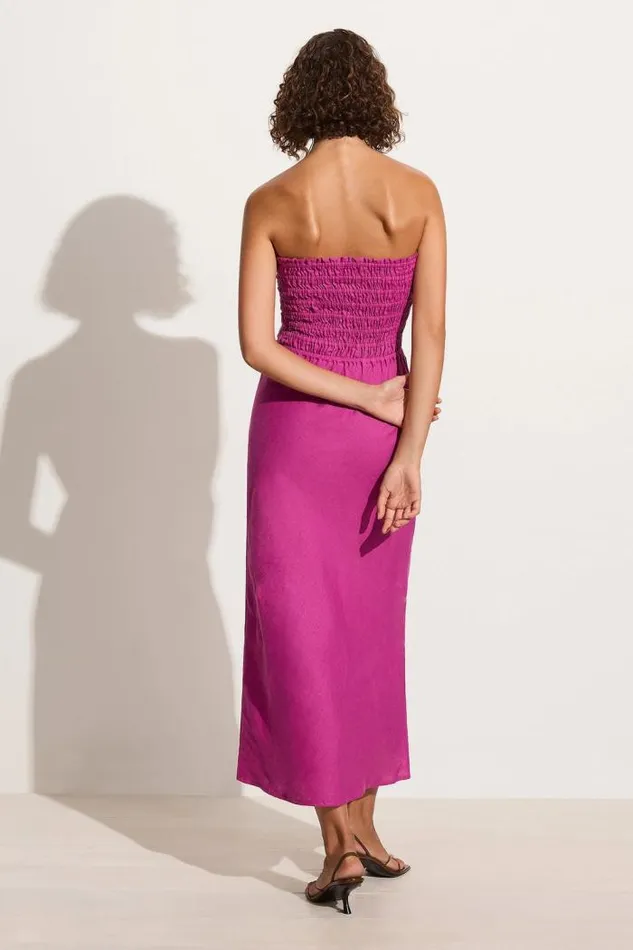 Women Faithfull The Brand Dresses Do Dora Midi Dress Magenta