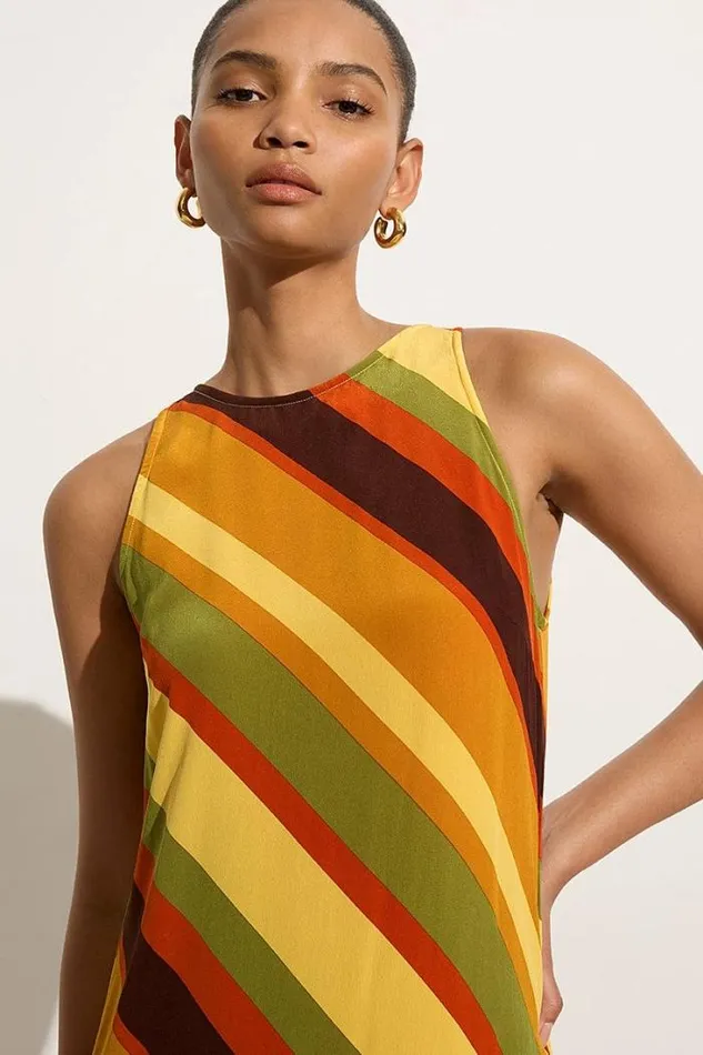 Women Faithfull The Brand Dresses Esposende Midi Dress Cisco Stripe Sun