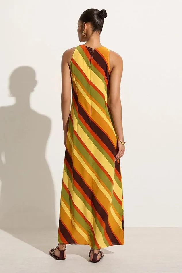 Women Faithfull The Brand Dresses Esposende Midi Dress Cisco Stripe Sun