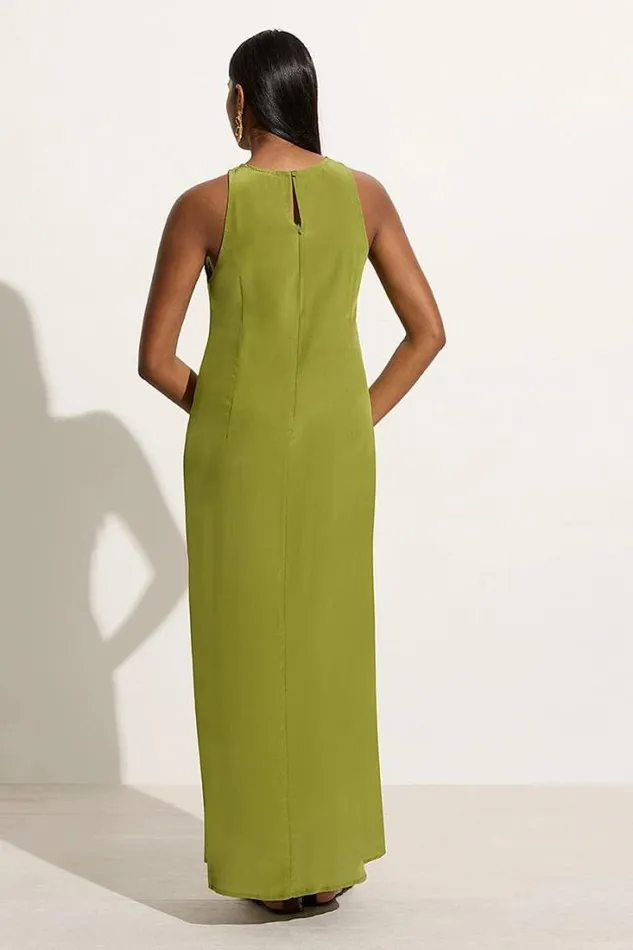 Women Faithfull The Brand Dresses Esposende Midi Dress Palm Green