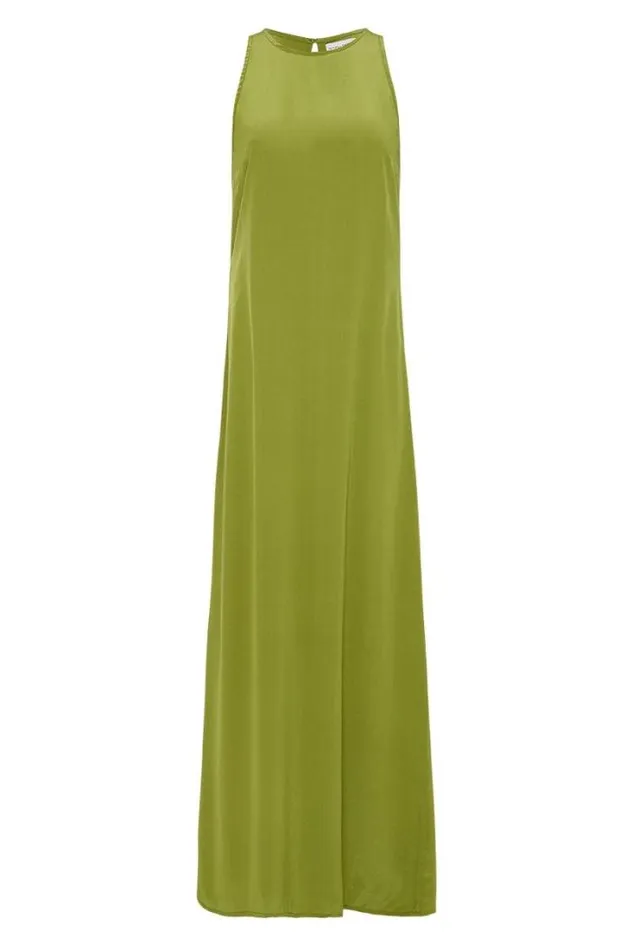 Women Faithfull The Brand Dresses Esposende Midi Dress Palm Green