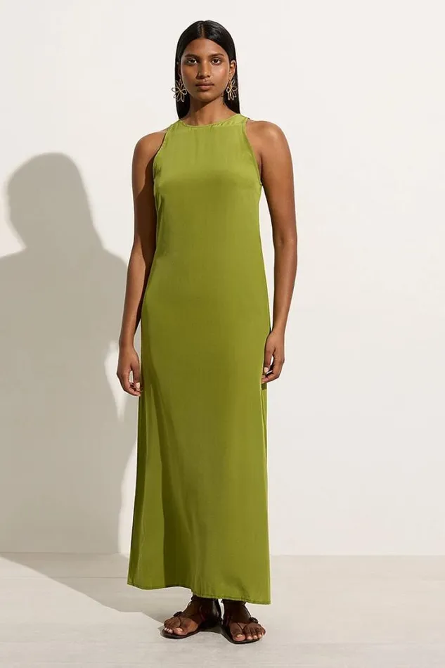 Women Faithfull The Brand Dresses Esposende Midi Dress Palm Green