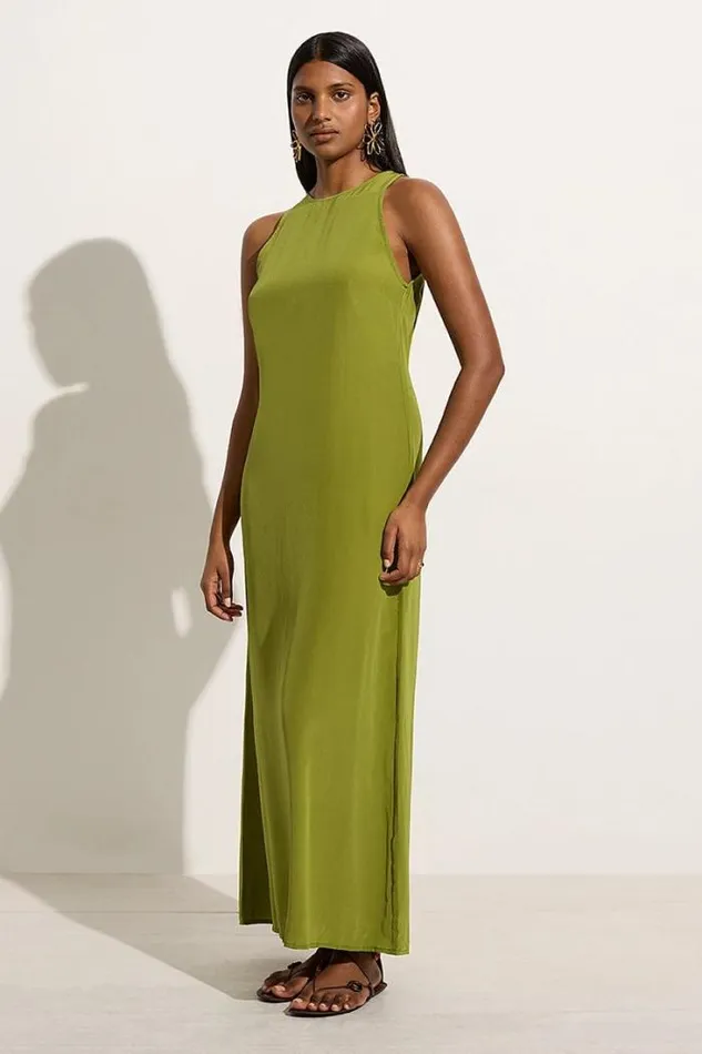 Women Faithfull The Brand Dresses Esposende Midi Dress Palm Green