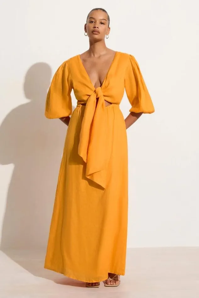 Women Faithfull The Brand Dresses La Mia Maxi Dress Tuscan Sun 8211 Final Sale
