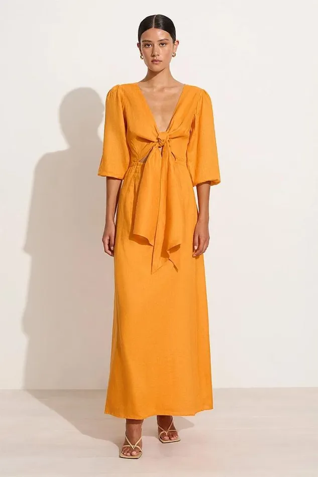 Women Faithfull The Brand Dresses La Mia Maxi Dress Tuscan Sun 8211 Final Sale
