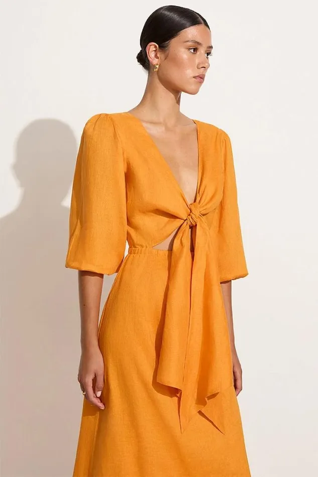 Women Faithfull The Brand Dresses La Mia Maxi Dress Tuscan Sun 8211 Final Sale