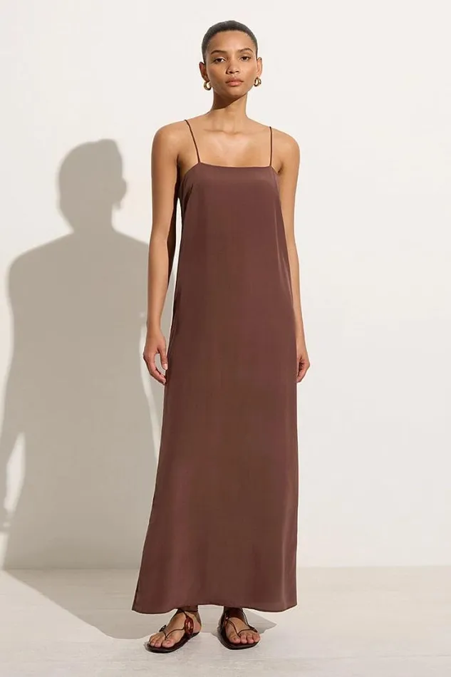 Women Faithfull The Brand Dresses Muni Maxi Dress Tobacco