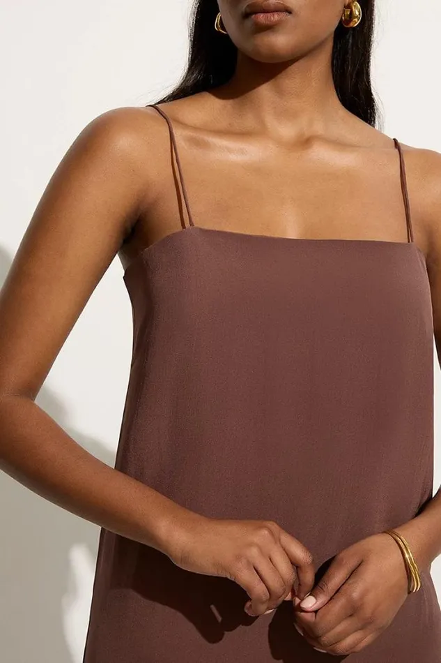 Women Faithfull The Brand Dresses Muni Maxi Dress Tobacco