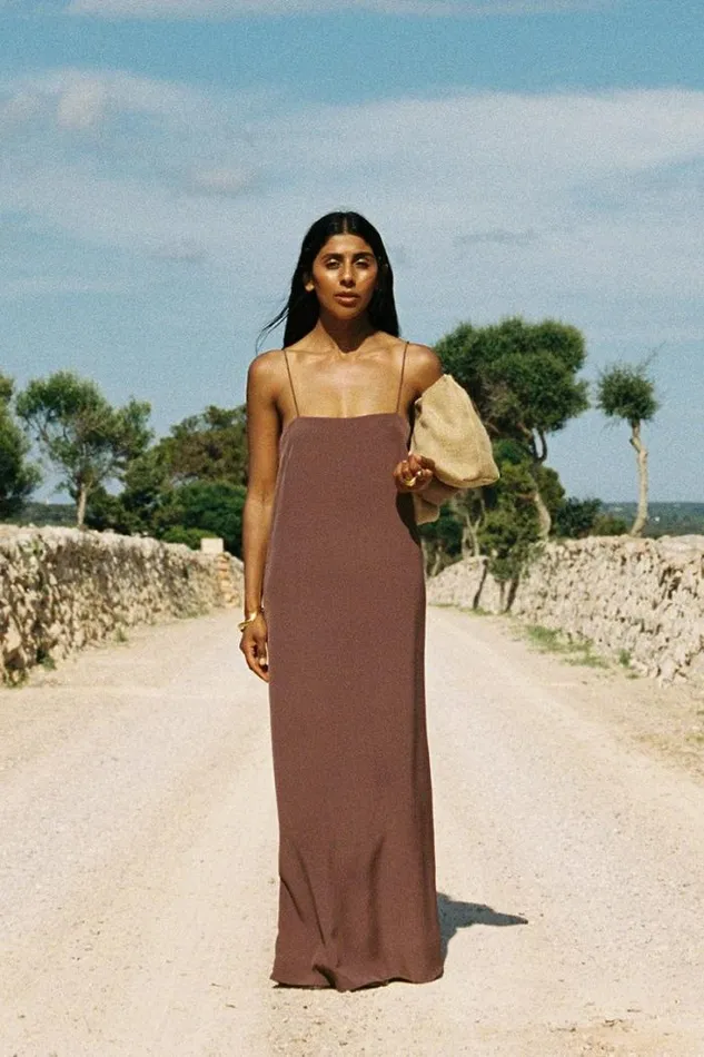 Women Faithfull The Brand Dresses Muni Maxi Dress Tobacco