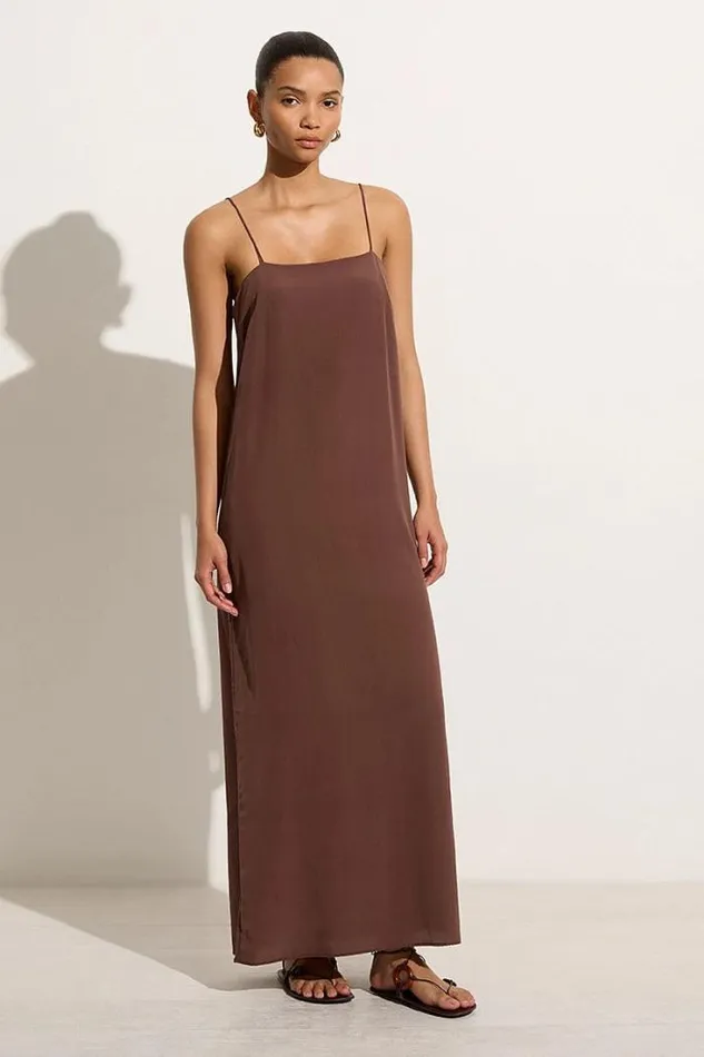 Women Faithfull The Brand Dresses Muni Maxi Dress Tobacco