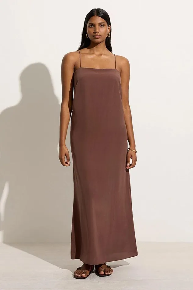 Women Faithfull The Brand Dresses Muni Maxi Dress Tobacco