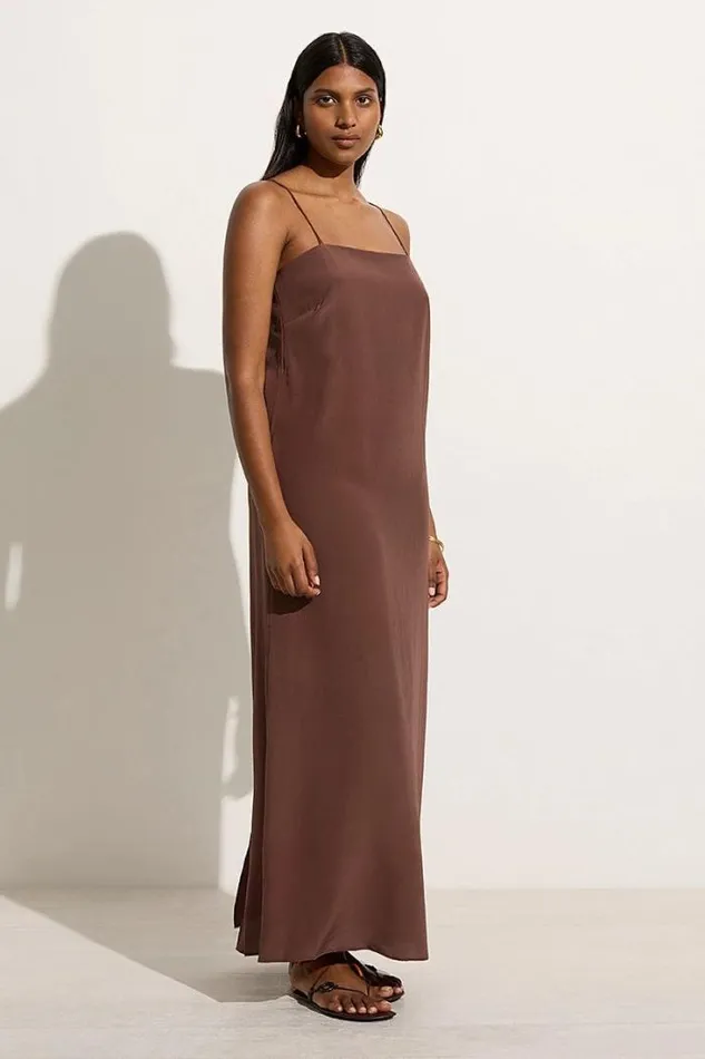 Women Faithfull The Brand Dresses Muni Maxi Dress Tobacco