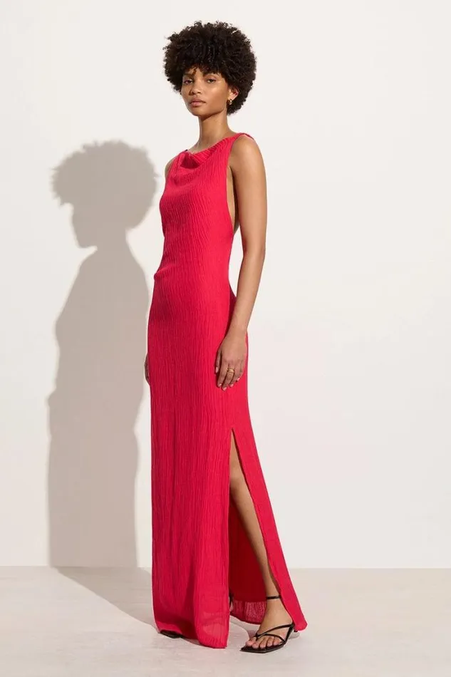 Women Faithfull The Brand Dresses Palermo Maxi Dress Peony Pink