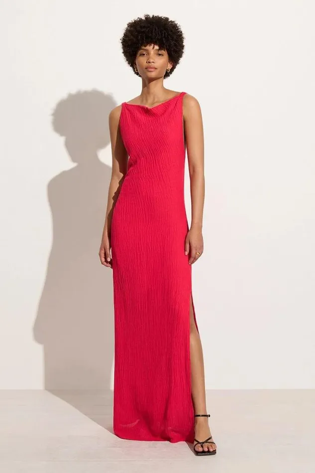 Women Faithfull The Brand Dresses Palermo Maxi Dress Peony Pink