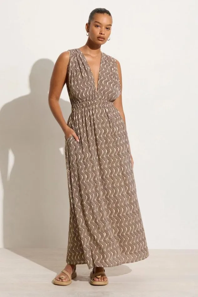 Women Faithfull The Brand Dresses Tropicale Midi Dress Nilo 8211 Final Sale