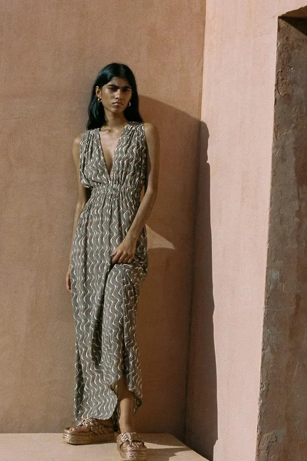 Women Faithfull The Brand Dresses Tropicale Midi Dress Nilo 8211 Final Sale