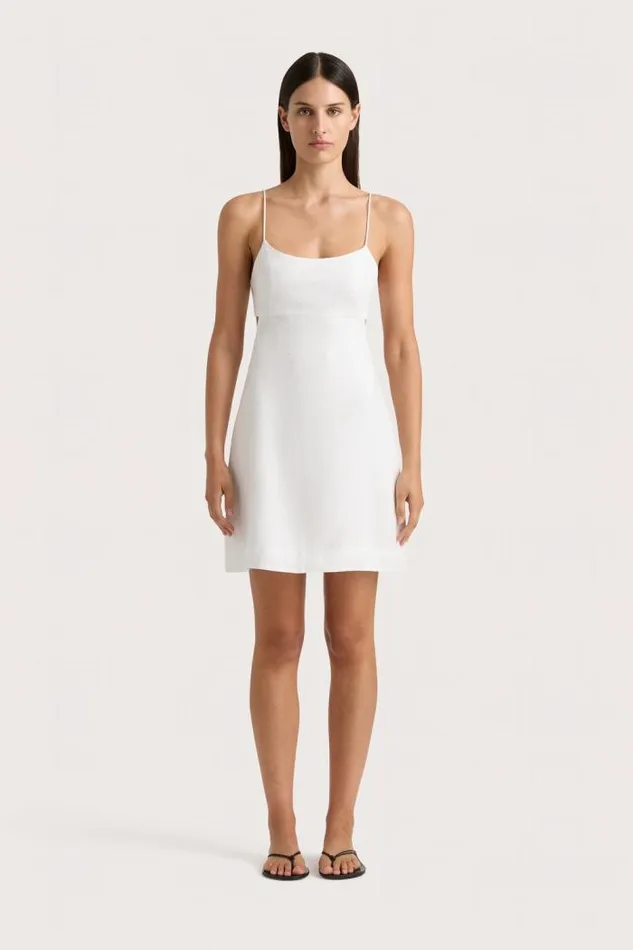 Women Faithfull The Brand Mini Dresses Antibes Mini Dress White