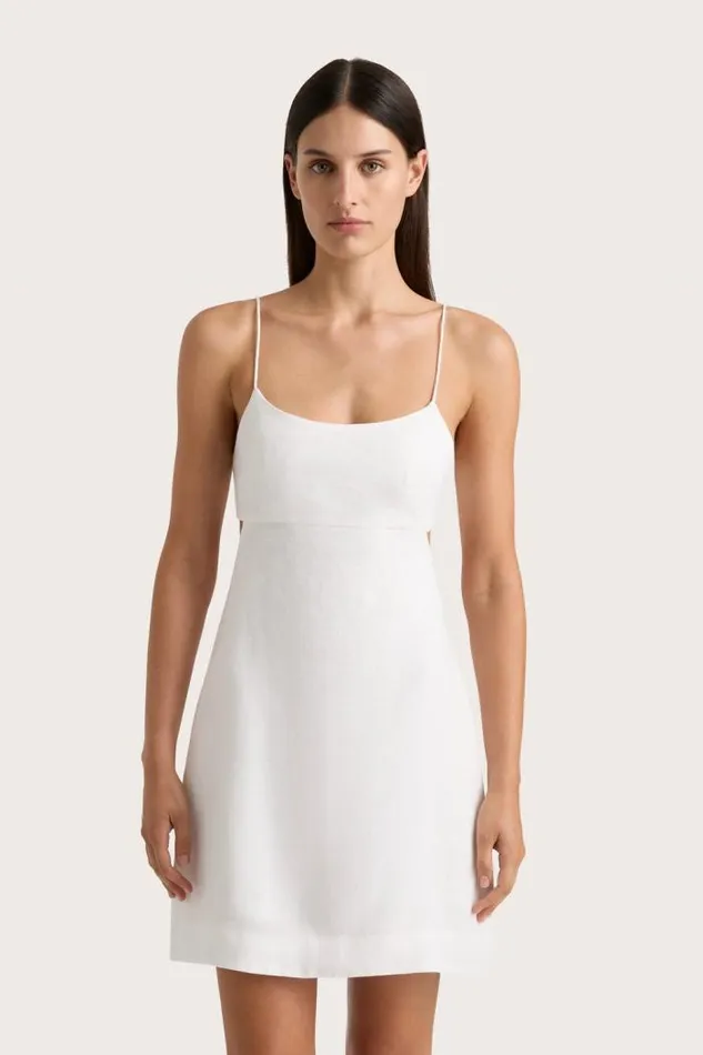 Women Faithfull The Brand Mini Dresses Antibes Mini Dress White