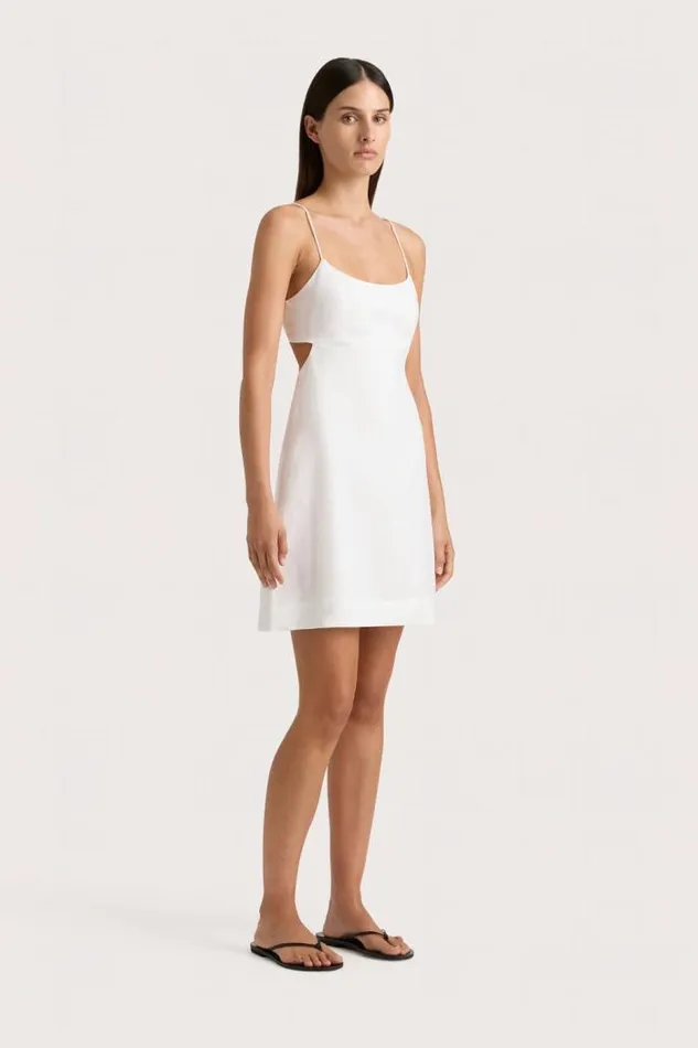 Women Faithfull The Brand Mini Dresses Antibes Mini Dress White