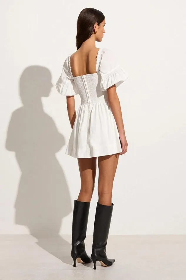 Women Faithfull The Brand Mini Dresses Belladonna Mini Dress White