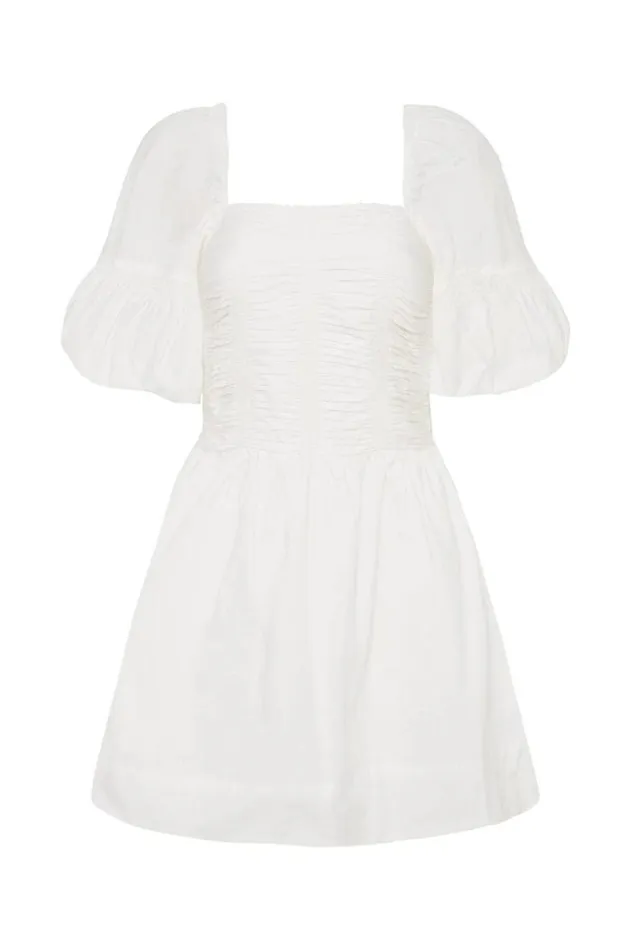 Women Faithfull The Brand Mini Dresses Belladonna Mini Dress White