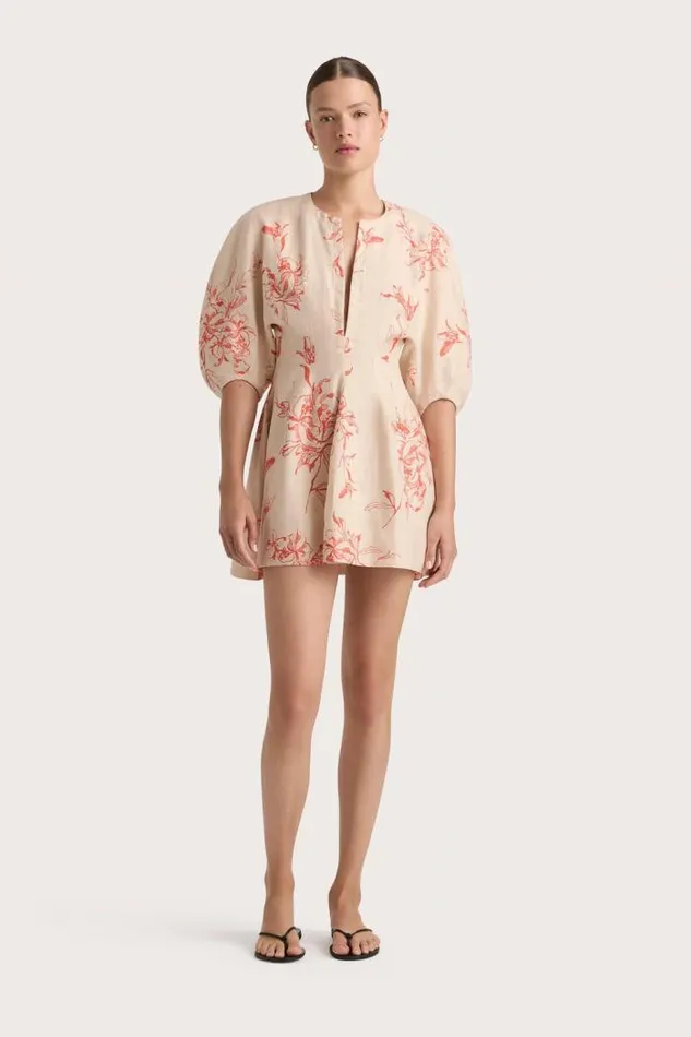 Women Faithfull The Brand Mini Dresses Soleil Mini Dress Leilani Vermilion