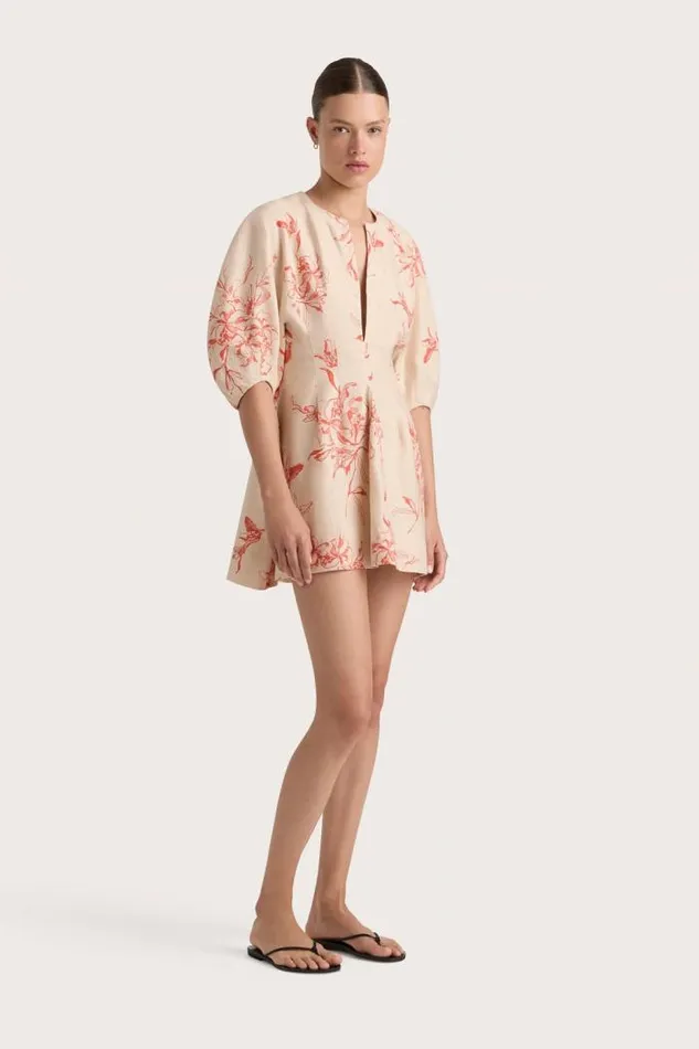 Women Faithfull The Brand Mini Dresses Soleil Mini Dress Leilani Vermilion