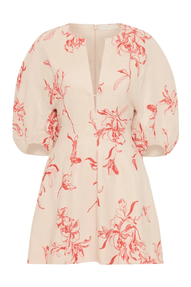 Women Faithfull The Brand Mini Dresses Soleil Mini Dress Leilani Vermilion