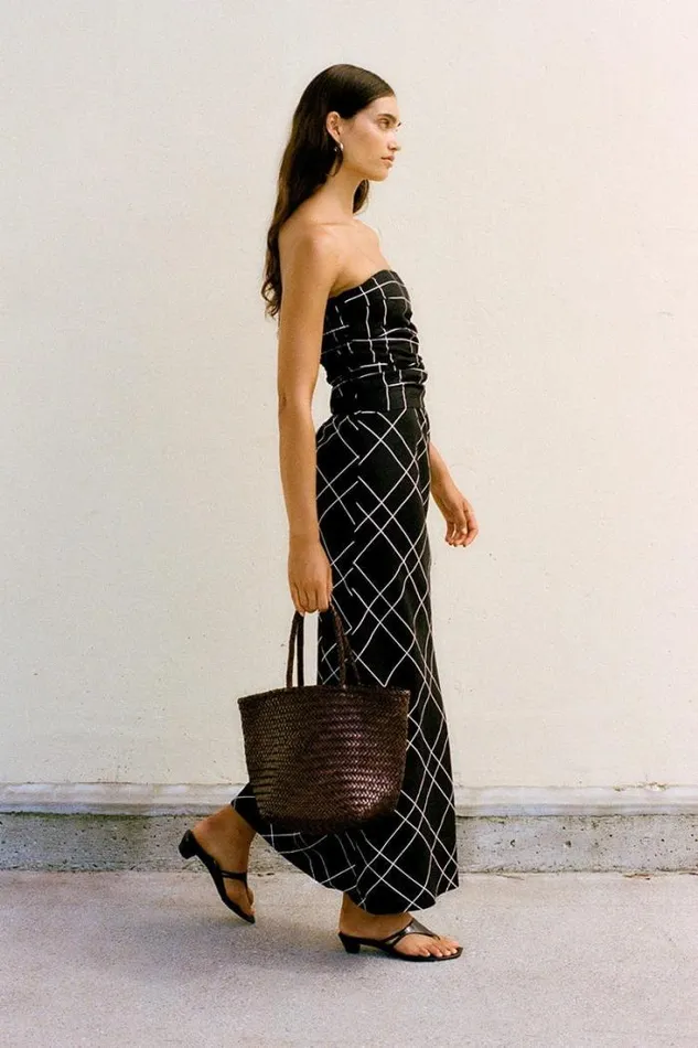 Women Faithfull The Brand Skirts and Shorts Dalicenca Skirt Letizia Check Black